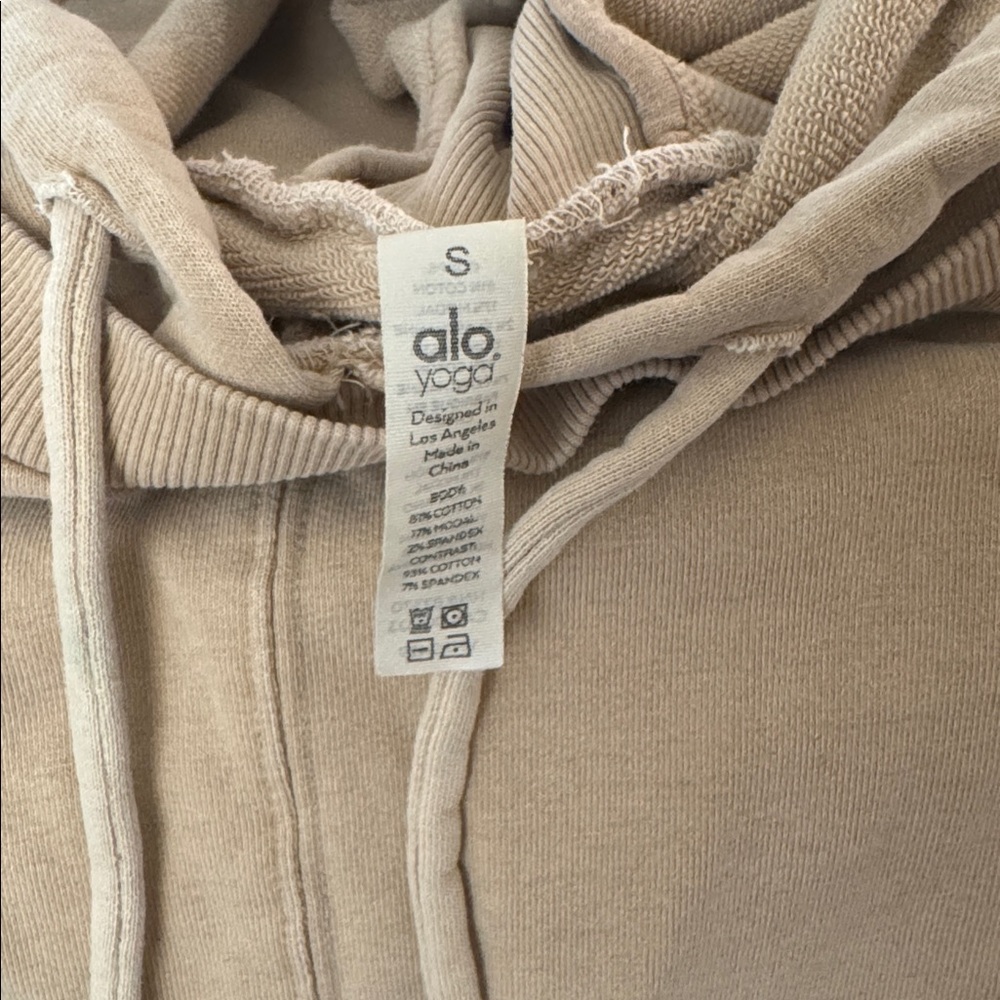 ALO Yoga Brown Cropped Sweatshirt - Picture 5 of 6